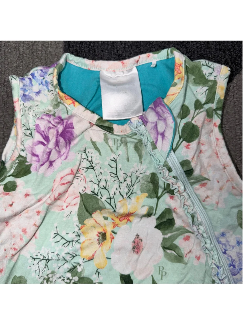 Posh Peanut Baby Floral Sleep Sack 6-18 Months Green Multicolor 0.5 tog
